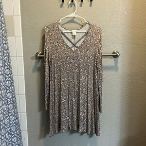 Floral fall dress